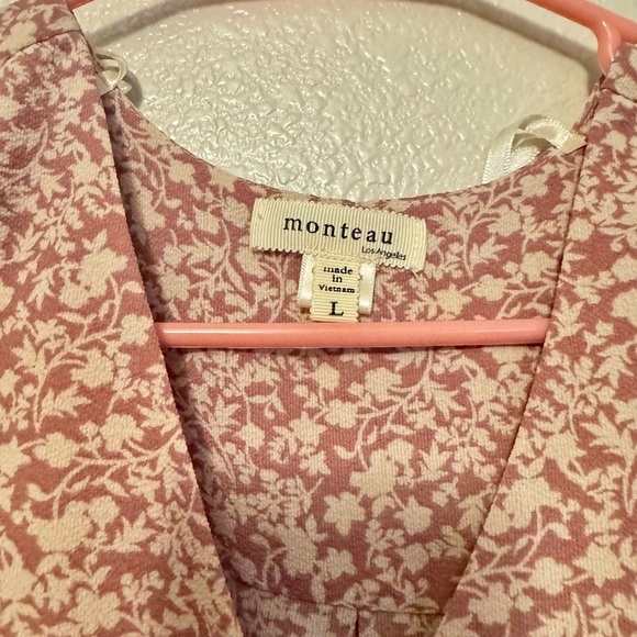Monteau Blush Floral Patterned Top - Picture 2 of 3
